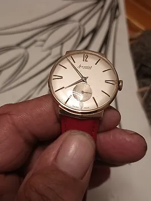 $45 • Buy Vintage Accurist Men’s 21 Jewel Wristwatch With Sweep Second Hand Good Running
