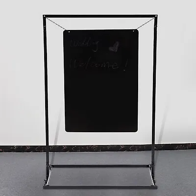 Poster Stand Black Metal Wedding Venue Decor Stand Black Welcome Sign Arch Stand • $75.05