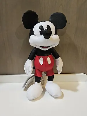 NWT Disney Mickey Mouse True Original Limited Release 10  Faux Leather Plush • $24