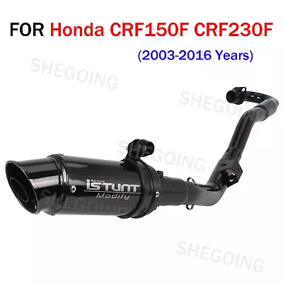 For Honda CRF150F CRF230F CRF250R 2003-2016 Motorcycle Full Exhaust System  • $125.01