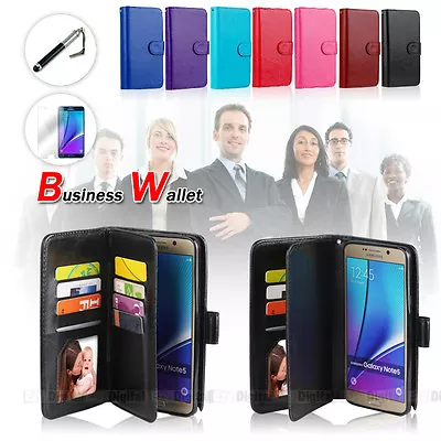 MAGNETIC LEATHER WALLET FLIP CASE COVER FOR Samsung Galaxy S6 Edge Plus • $9.99