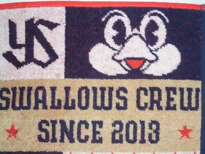 TSUBAKURO つば九郎 2023 CREW Towel Yakult SWALLOWS Japanese Baseball • $22.50