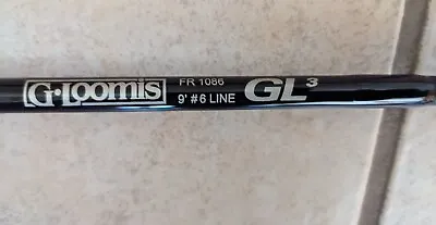 G Loomis Fly Rod Gl3 9’ #6 Line Fr 1086 =2 Piece With Case And Cover Fly Fishing • $191