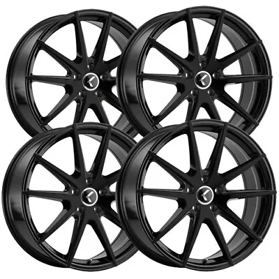 (Set Of 4) Kraze KR193 Turismo 17x8 5x112 +38mm Gloss Black Wheels Rims 17  Inch • $591.96