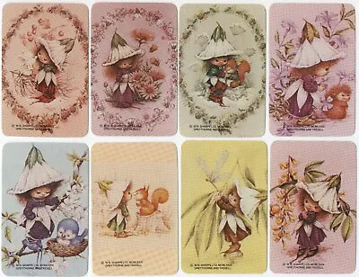 Vintage Swap Cards VICTORIA SUGAR PLUM Fairies Gumnut Children Scrapbook Journal • $10