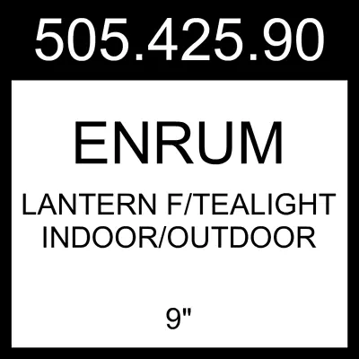 $59.99 • Buy IKEA ENRUM Lantern F/tealight Indoor/outdoor Pale Blue  9  505.425.90