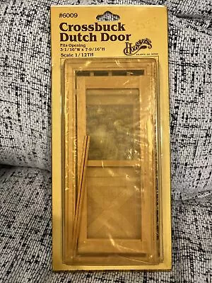 Dollhouse Miniature Housework #6009 Crossbuck Dutch Door 1:12 • $10.99