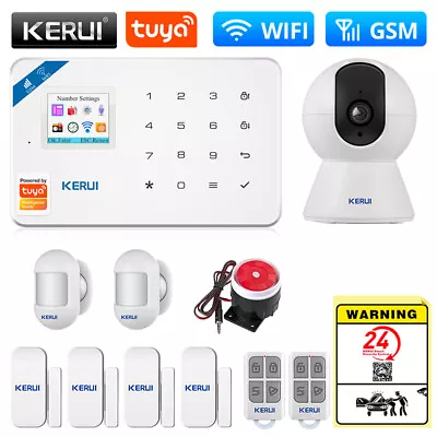 Wireless Tuya APP WIFI GSM Alarm System Smart Home Security Burglar IP Camera • $23.98