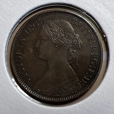 1860 - 1880 Farthing- Victoria British Bronze Coin • £15