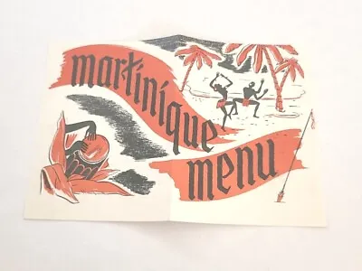 $19.99 • Buy Martinique Menu Islander Themed 1950s Tiki Mid Century