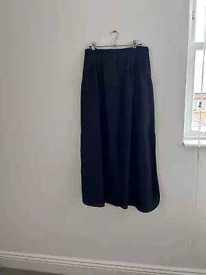 Massimo Dutti Linen Navy Skirt - Size XS • $50