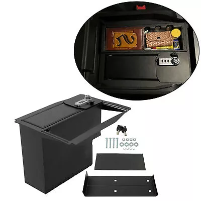 Center Console Safe Lock Vault For 15-22 Ford F150 Raptors F250 F350 Super Duty • $139.95