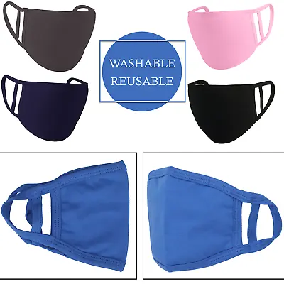 Kids Adult Cotton Face Mask Protective Covering Mouth Masks Washable Reusable UK • £1.99