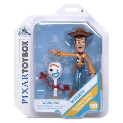 Disney Store Toy Box 5  Action Figure - WOODY & FORKY Disney Pixar Toy Story 4 • £24.99