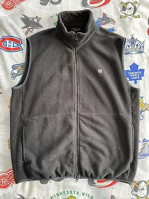 Nautica Vest Men's XL Black Full Zip Fleece • $19.99