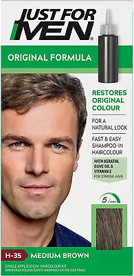 Just For Men Original Formula Medium Brown Hair Dye Restores Original Colour A • £7.23