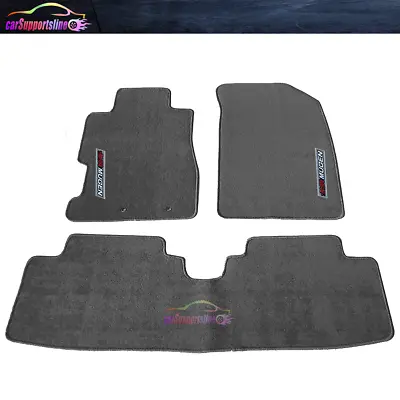 Fit For 01-05 Honda Civic Gray Nylon Floor Mats Front Rear Carpets & MUGEN • $57.99
