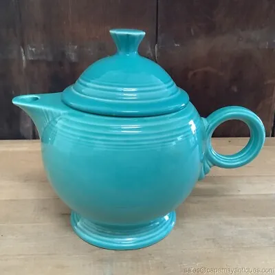 Vintage Fiesta Turquoise Large Teapot With Ring Handle W Lid • $49.99