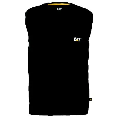 Caterpillar Men Trademark Sleeveless Pocket Tee T Shirt • $14.99