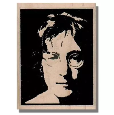 NEW Rubber Stamp JOHN LENNON Beatles MusicSing Rock Music Man With Glasses • $9.47