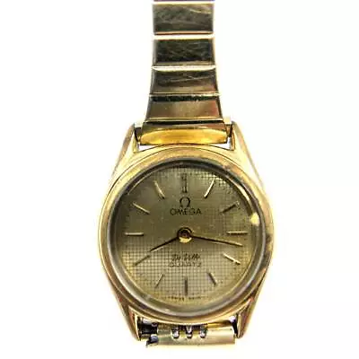 Vintage Omega DeVille Quartz Watch Mechanically Restored Ladies Female Gold • $1199