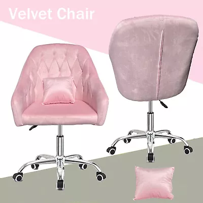 Cushioned Office Swivel Chair Gaming Computer Rolling Sofa Makeup Chairs Vanity • $96.70