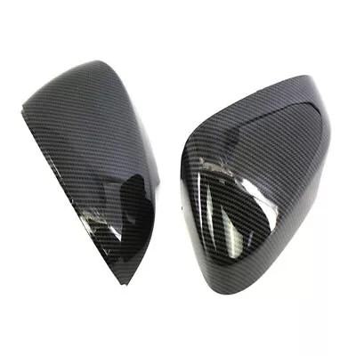 Pair Side Carbon Fiber Mirror Cover Cap For Volvo C30 C70 T5 5Cyl 2.5L 2010-2013 • $46