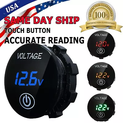 DC 12V-24V LED Panel Digital Voltage Volt Meter Display Voltmeter Motorcycle Car • $8.95