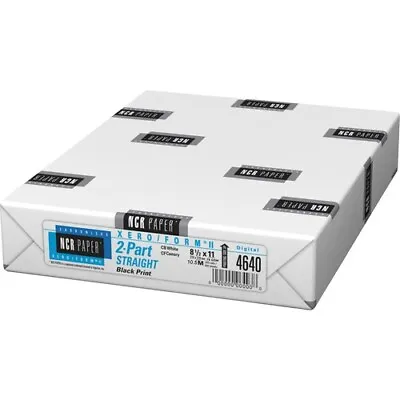 NCR Paper Carbonless Paper2-Part Str250 Sets/PK8-1/2 X11 WE/CY (NCR4640) • $59.65