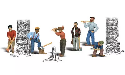 Woodland Scenics ~ HO Scale People ~ Lumberjacks ~ A1876 • $13.72