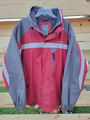 $35 • Buy Weatherproof Garment Co Red & Grey Men's Jacket Xl 