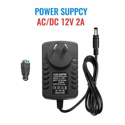 Adapter 12V 2A AC/DC AU Plug Power Supply Charger For LED Strip Audio-Video CCTV • $14.99