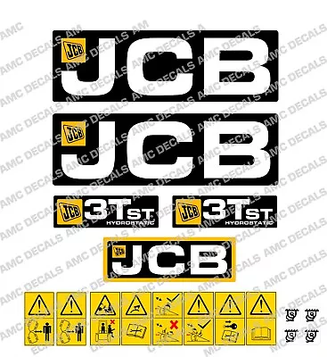 Jcb 3t St And 3t Ft Dumper Decal Sticker Set • £55