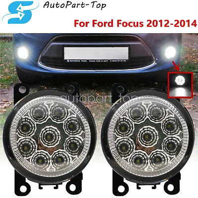 $20.49 • Buy Front Clear Lens LED Bumper Fog Lights Lamps W/ Bulbs FOR Ford Focus 2012-2014
