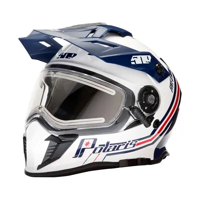 Polaris 509 Delta R3L Snowmobile Helmet Fidlock Electric Shield DOT ECE Retro • $299.95