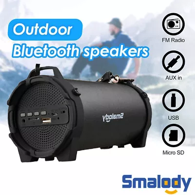 Portable Wireless Bluetooth Speaker Portable Subwoofer Music Stereo Outdoor US • $25.99