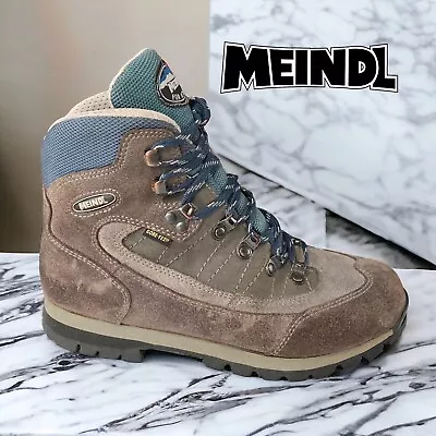 Meindl Air Activ Gore-tex Gtx Hiking Gry Blue Suede Women Boot Us7.5 Uk6 39 25.2 • £38.92