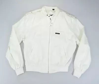 Vintage Members Only Jacket Mens Size 42 M/L White Long Sleeve Coat • $23.95