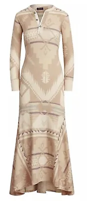 New Polo Ralph Lauren Geometric Print Maxi Dress NWT • £57.82
