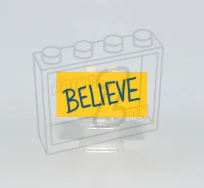 LEGO Ted Lasso 'BELIEVE' Custom Pad Printed 2 X 4 Tile • $20