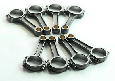 5140 I-Beam Connecting Rods Set 5.7'' For Small Block Chevy SBC Chevy 350 Bushed • $196.95