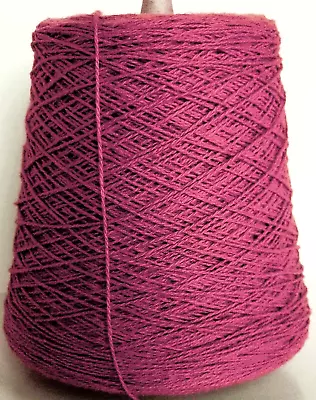 DEEP PINK 4/2 Cotton Weaving Knitting Cone Yarn 1680ypp 1 Lb (450+ G) • $17.99