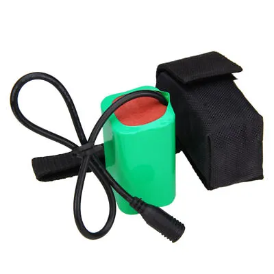 8.4V Rechargeable Battery Pack Pouch 20000/16000mAh For Bike  Light Head Lamp • £3.59