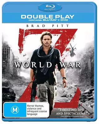 World War Z | Blu-ray + DVD (Blu-ray 2013) • $7