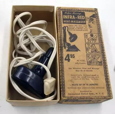 Vintage Sibert & Co 1930's ? Bakelite Infra-red Heat Massager W/box Quack Device • $33