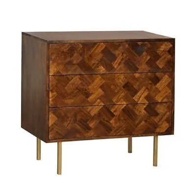 Solid Mango Wood Block Drawers New Indian Furniture  • £424.95