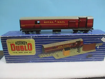 Hornby Dublod 3 Rail Tpo Mail Van Set.  Good Boxed • £10