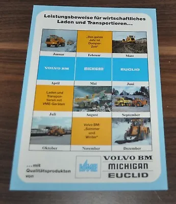 VME Volvo BM Michigan Euclid Dump Truck Loader Dumper Brochure Prospekt • $7.99