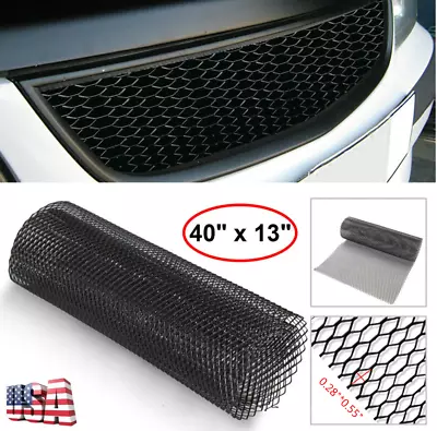 $15.29 • Buy 40 X13'' Mesh Grill Cover Car Front Bumper Fender Hood Vent Grille Net Universal