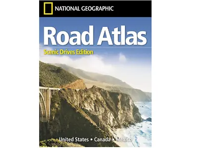 National Geographic Road Atlas 2024 Scenic Drives Travel Map US Canada Mexico • $20.99